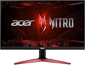 Nitro 23.8" Full HD 1920 x 1080 PC Gaming IPS Monitor | AMD FreeSync Premium | 180Hz Refresh | Up to 0.5ms | HDR10 Support | 99% sRGB | 1 x Display Port 1.2 & 2 x HDMI 2.0 | KG241Y M3biip