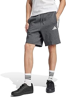 adidas Mens Essentials 3-Stripes Fleece 9-inch Shorts
