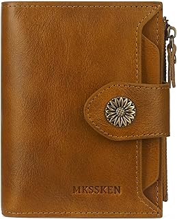Sponsored Ad - Wallet Women,Rfid Blocking Leather Womens Wallet,Bifold Compact Carteras Para Mujer Card Holder with Removable ID Window(brown)