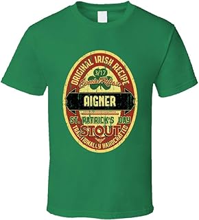 Aigner Original Irish Recipe Stout St Patrick's Day Family Reunion Distressed T Shirt