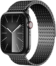 Sponsored Ad - Magnetic Mesh Loop Band Compatible with Apple Watch Band 49mm 46mm 45mm 44mm 42mm 40mm 41mm 38mm Men Women, Stainless Steel Adjustable Metal Strap for iWatch Series 10 9 8 7 6 5 4 3 2 1