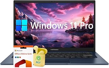 Sponsored Ad - 14" FHD Vivobook Business Laptop, 6-core Intel Core i3, 40GB RAM 2TB SSD, Windows 11 Pro with Microsoft Office Lifetime Suite, Wi-Fi 6E, Camera Privacy Shutter, NLY Earphones, Quiet Blu