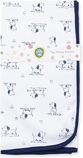 Little Me Blankets for Baby Boys' Puppy Toile Swaddling Receiving Blanket
