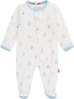 Magnetic Me Boys Modal Magnetic Baby Footie Pajamas | Silky Soft Modal Fabric | Baby Sleepers Available in Sizes PRE - 24M