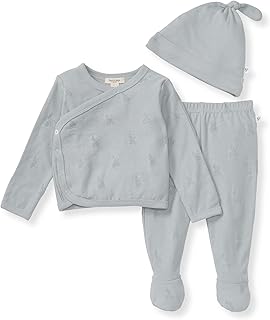 Burt's Bees Baby baby-girls Unisex Baby Take Me Home Set, 3-piece Top, Pant, and Hat Bundle