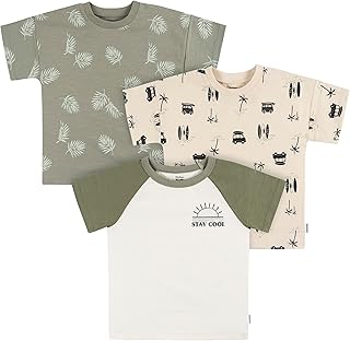 Baby Boys' Toddler 3-Pack Short Sleeve Pocket Tees
