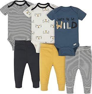 Unisex Baby 3 Outfit Bundle Mix Match Newborn to 12m Pants Set