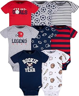 baby-boys 8-pack Short Sleeve Onesies Bodysuits
