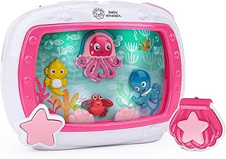 Baby Einstein Sea Dreams Soother Musical Crib Toy and Sound Machine, Pink, Newborn and up