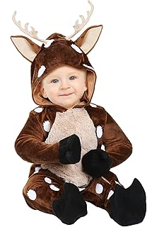Adorable Fawn Baby Deer Costume | Infant & Newborn Onesie Outfit | Cuddly and Cute Halloween Costume