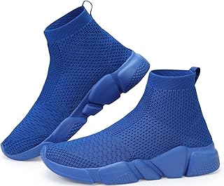 Sponsored Ad - Walking Shoes for Men Lightweight High Top Sneakers Breathable Knit Athletic Running Shoes Fashion Gym Sports Shoes