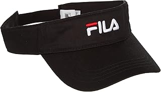Heritage Logo Adjustable Strap Curved Brim Visor (US, Alpha, One Size, Black)