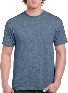 Men's G2000 Ultra Cotton Adult T-shirt, Heather Indigo, Small