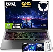 Legion 5i 16" AI Gaming Laptop, 16" 240Hz WQXGA(2560x1600) IPS 500nits, Intel 24-Core Ultra 9 275HX, NVIDIA GeForce RTX 5060 8GB GDDR7, RGB Backlit, WiFi 7, Win11 PRO, W/128GB PSD(64GB|2TB SSD)
