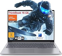 ThinkBook 16 G6 16" FHD+ Laptop Computer, AMD 8-Core Ryzen 7 7730U (Beat i7-1360P), 32GB DDR4 RAM, 1TB PCIe SSD, WiFi 6, Bluetooth 5.3, Type-C 3.2, Fingerprint Reader, Windows 11 Pro, AZ-XUT