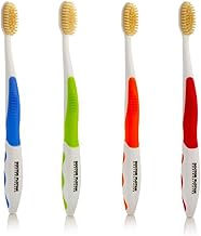 Sponsored Ad - MOUTHWATCHERS Dr Plotkas Soft Bristle Flossing Toothbrush Manual Soft Toothbrush for Adults, Ultra Clean, Good for Sensitive Teeth and Gums, Variety 4 Pack, Colors May Vary