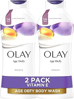 Sponsored Ad - Body Wash for Women, Age Defying with Vitamin E, 24hr Moisturizing, Hydrating & Refreshing, B3 Vitamin Complex, Free of Parabens & Phthalates, For All Skin Types, Scented, 22 fl oz (Pac
