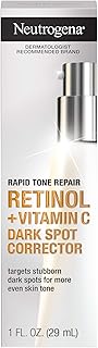 Sponsored Ad - Rapid Tone Repair Retinol + Vitamin C Dark Spot Corrector Face Serum, Daily Anti-Wrinkle Dark Spot Corrector to Brighten & Even Tone, Mineral-Oil & Dye-Free, White, 1 oz