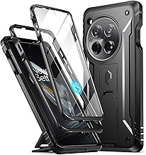 Sponsored Ad - Revolution Case Compatible with OnePlus 12 5G (2024), Built-in Screen Protector 【Work with Fingerprint ID】, Full Body Rugged Shockproof Protective Cover Case with Kickstand, Black