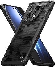 Sponsored Ad - Fusion-X [Precise Cutouts for Camera Lenses] Compatible with OnePlus 13R Case, Augmented Bumper Military Design Hard Back Heavy Duty Shockproof Protective Cover - Camo Black