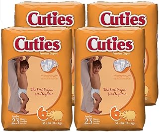 Baby Diapers, Size 6, 23 Count (Pack of 4)
