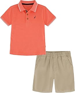 boys 2pc Polo Short Set