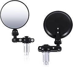 Sponsored Ad - 3" Round 7/8" Motocycle Bar End Side Mirrors Round Cafe Racer Style Convex Rear View Foldable Universal for Honda, Scooter, Suzuki, Yamaha, Kawasaki, Victory Harley Ducati and More