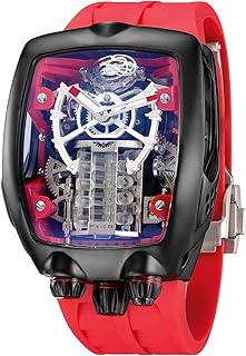 Watches for Men Automatic Skeleton Watch Waterproof Mineral Glass Japanese Movement Supercar Wristwatch Anti Shock Business Tourbillon FM666