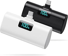Sponsored Ad - [2-Pack]Portable Charger for iPhone 16 Series,Upgraded 5200mAh PD USB C Power Bank Built-in USB-C Connector, Battery Pack Compatible with iPhone 16/16 Plus/16 Pro/16 Pro Max/15 Series,S