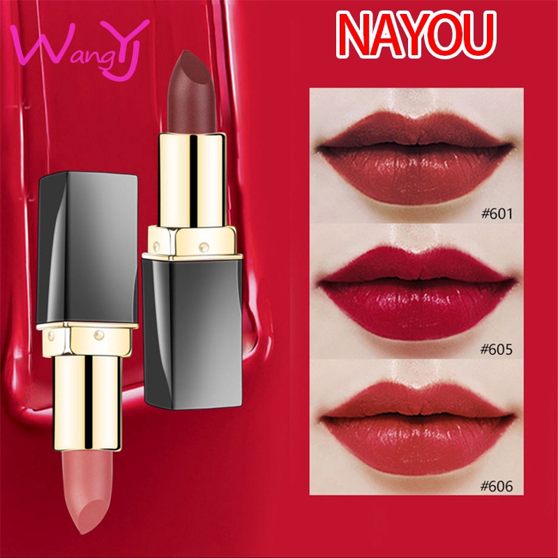 NAYOU Lipstick Does Not Fade Non-stick Cup Waterproof Moisturizing Moisturizing Tomato Color Genuine Lipstick
